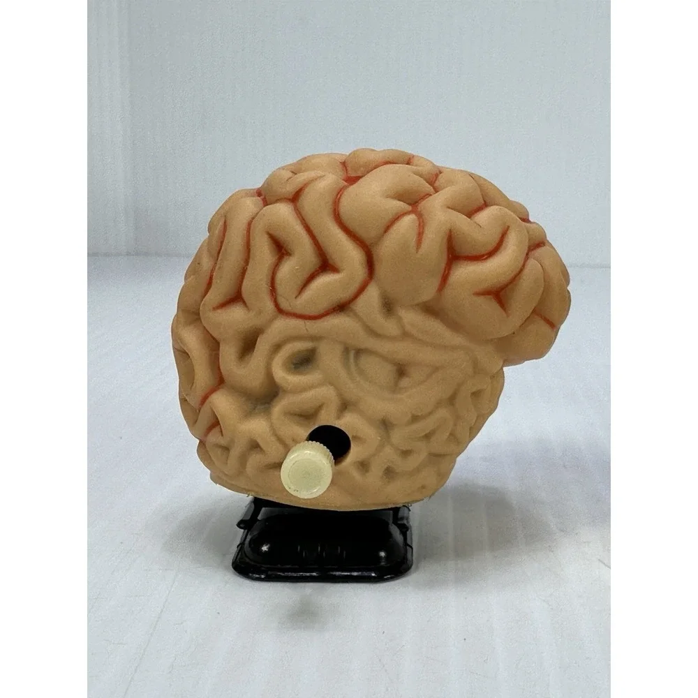 3 Vintage Wind Up Walking Brain Sewing Machine‎ Chattering Teeth Working Toys